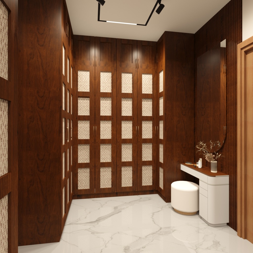 Wardrobe and vanity at House of Heritage, by Kaari Studio