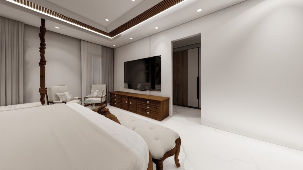 Master bedroom at House of Heritage, by Kaari Studio
