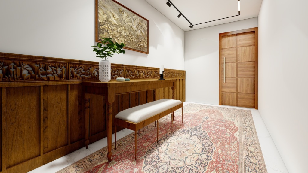 First floor passage at House of Heritage, by Kaari Studio