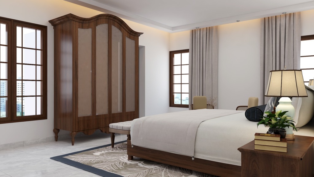 Guest bedroom 1 at House of Heritage, by Kaari Studio