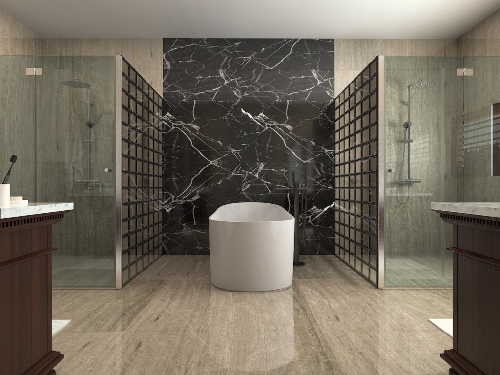 Washroom at House of Heritage, by Kaari Studio