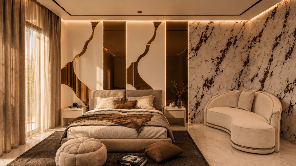 Bedroom 1 at The Art House, by Kaari Studio