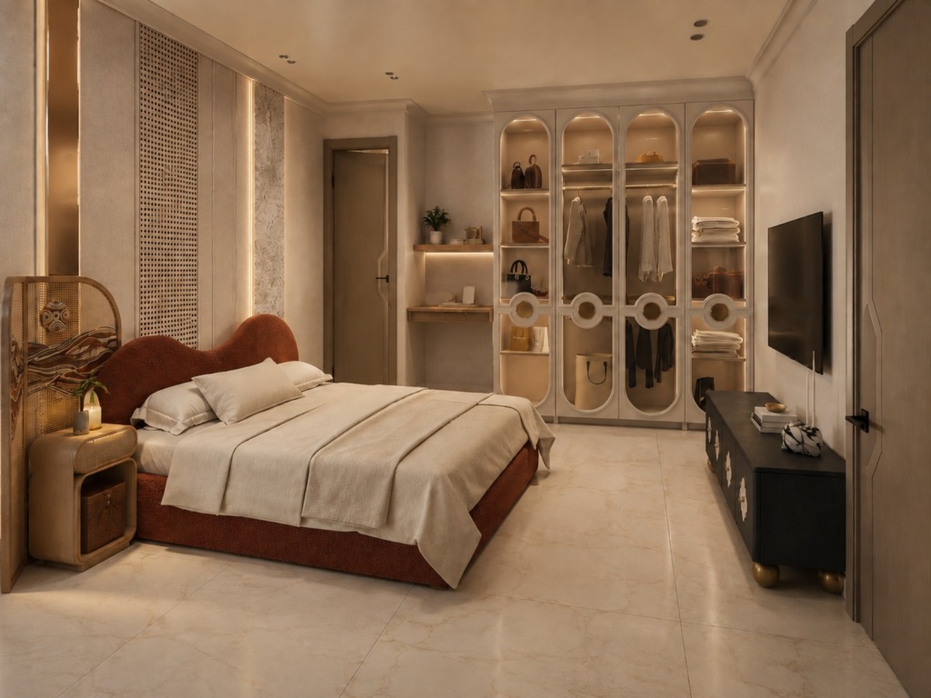 Bedroom 2 at The Art House, by Kaari Studio