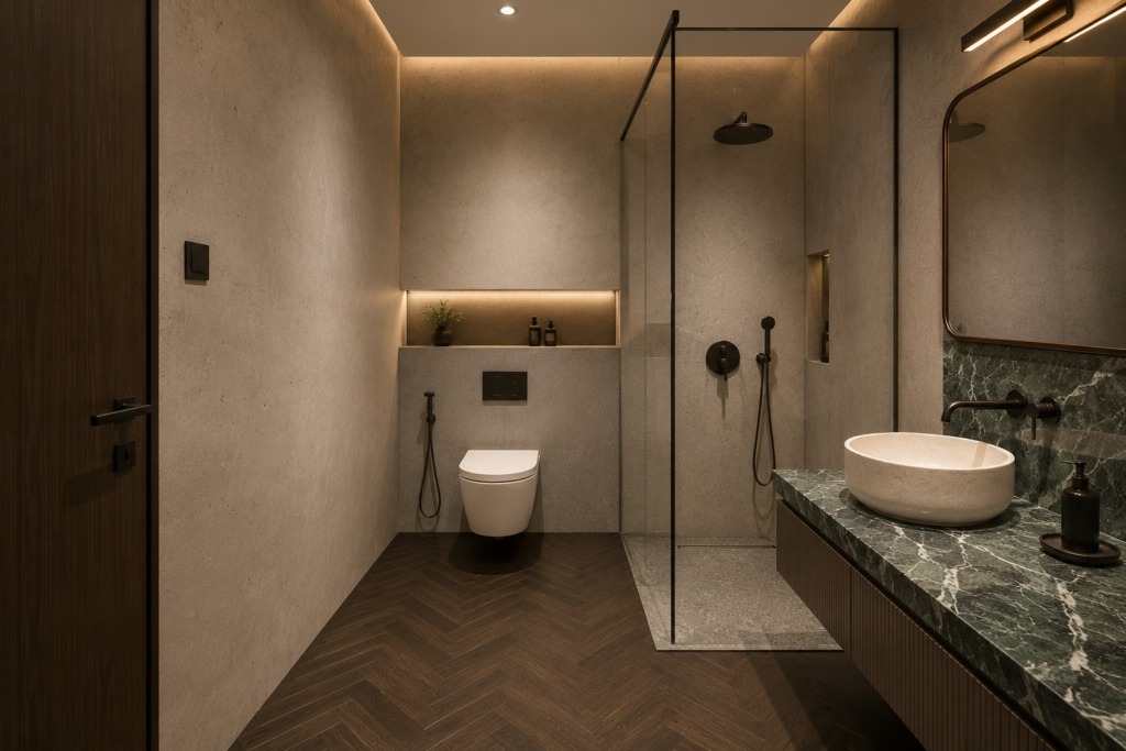Washroom 2 at The Art House, by Kaari Studio