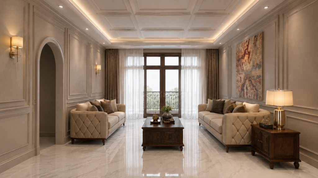 Drawing room at The Mayfair House, by Kaari Studio