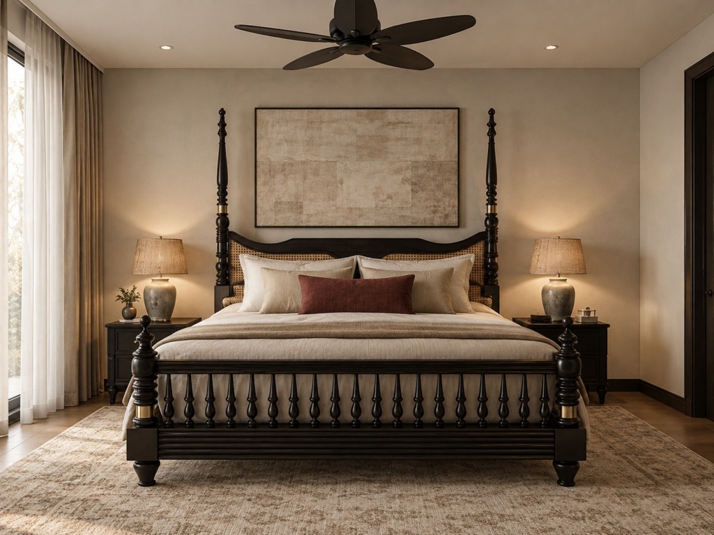 Bedroom 2 detail at The Mayfair House, by Kaari Studio