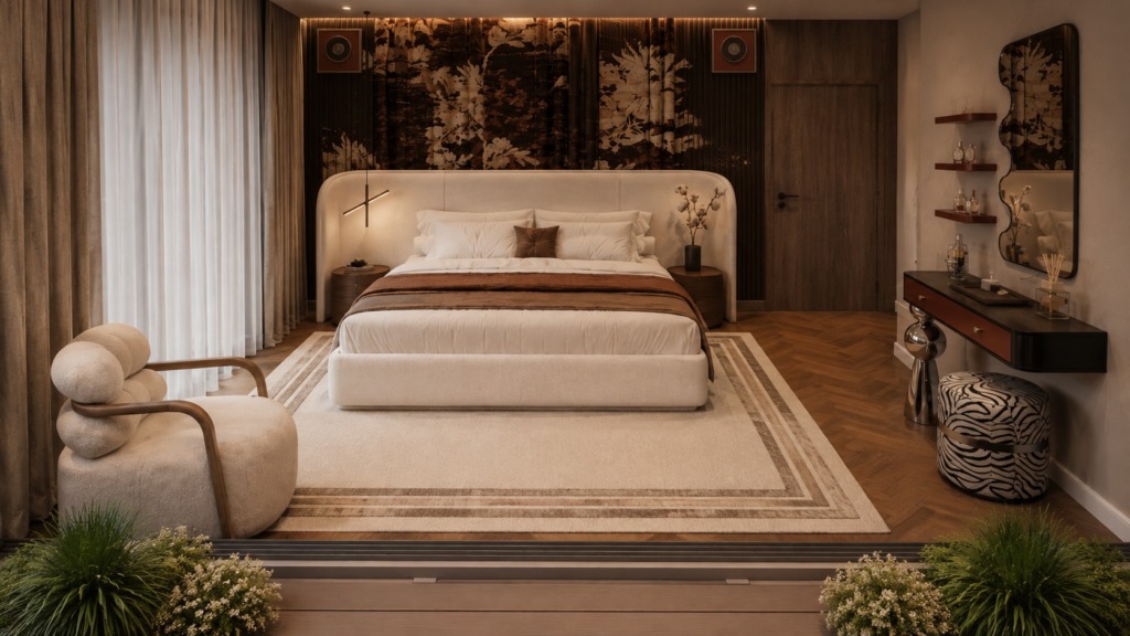 Bedroom 2 at The Sculpted Residence, by Kaari Studio